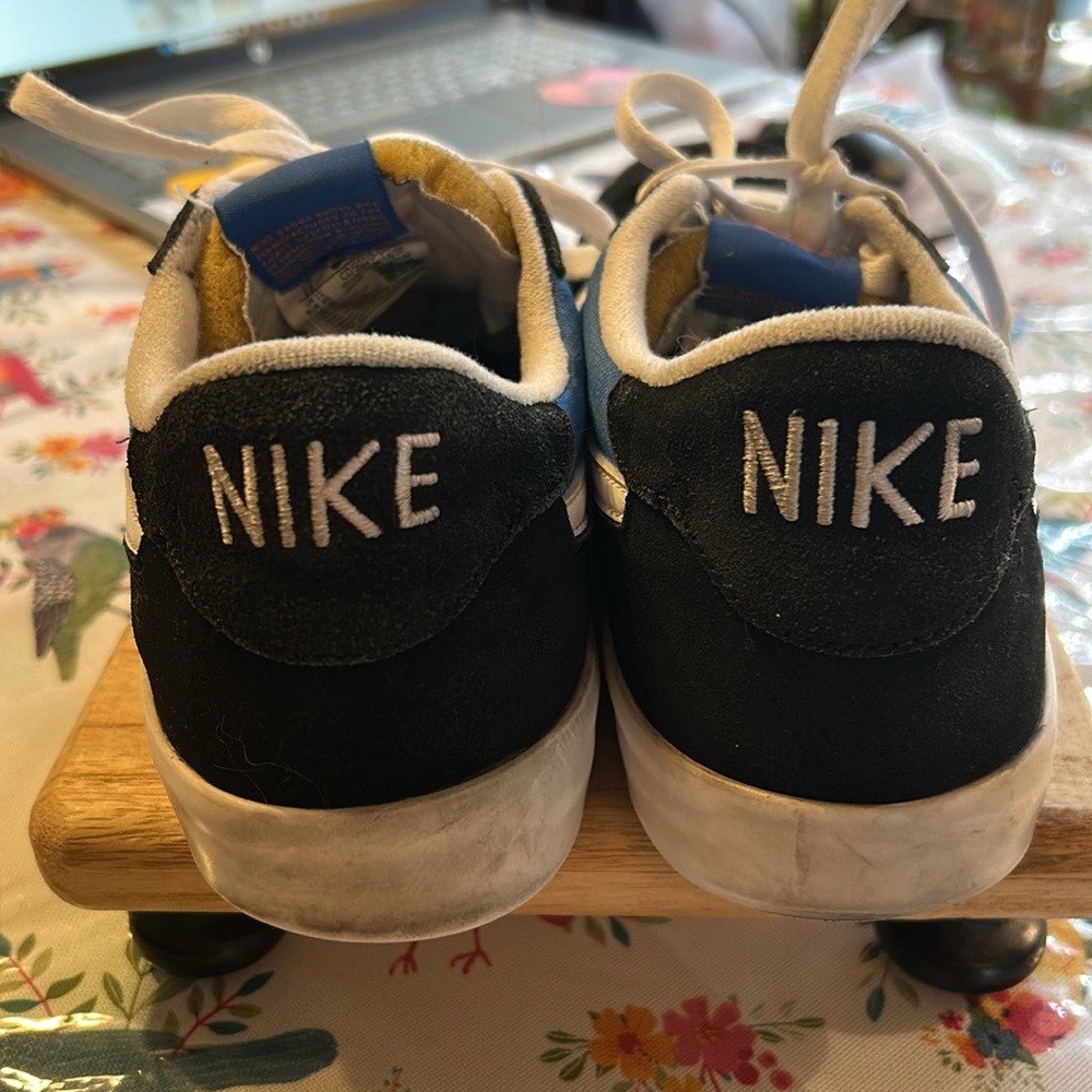Nike Men’s Heritage SB Skateboard Sneakers Shoes Black and Blue EUC - Picture 4 of 11
